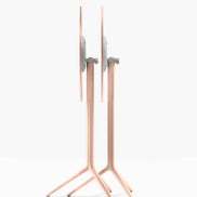 Piètement de bar Elliot rabattable 5474T Pedrali replié — coloris Rose RA100