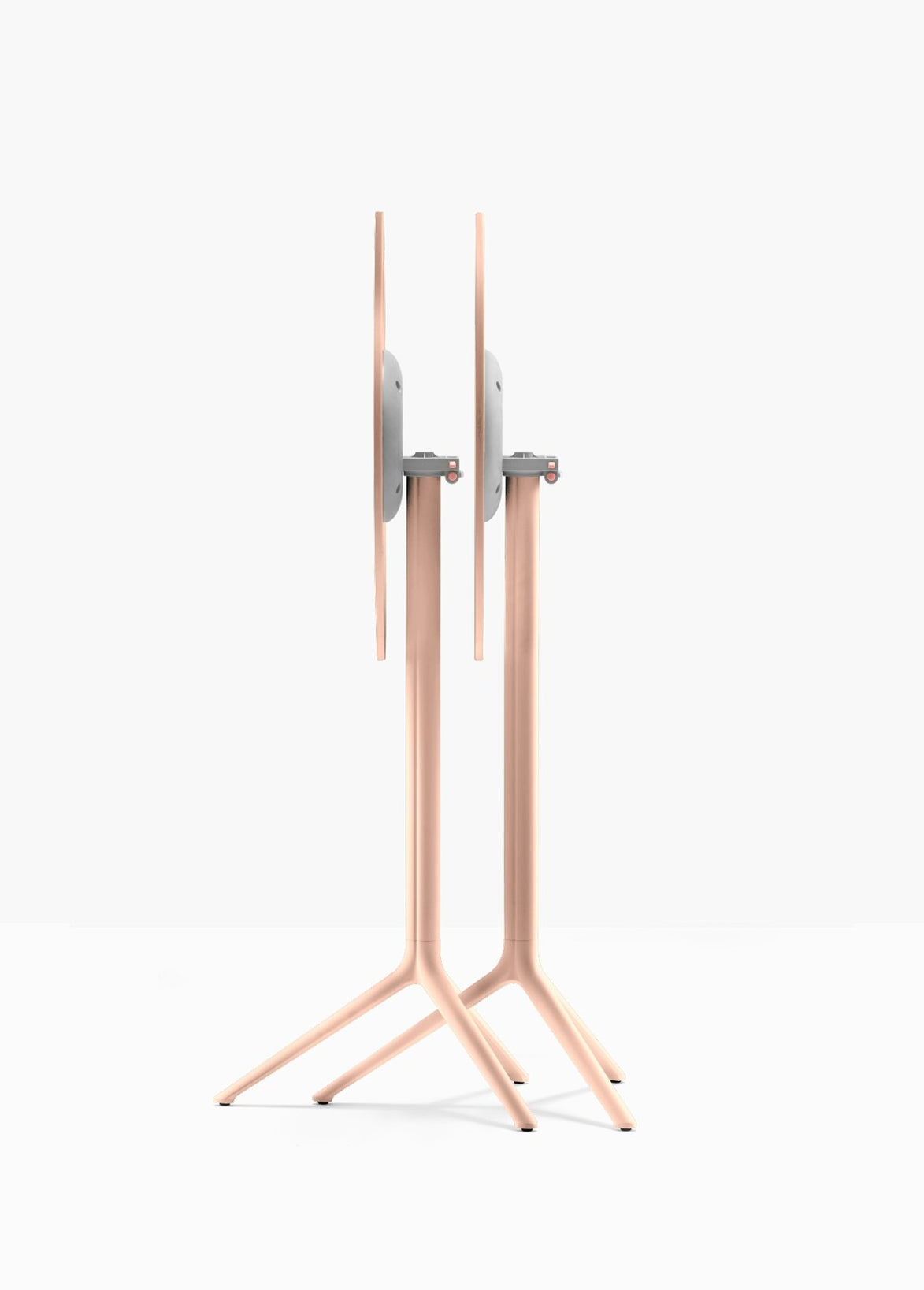 Piètement de bar Elliot rabattable 5474T Pedrali replié — coloris Rose RA100