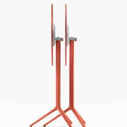 Piètement de bar Elliot rabattable 5474T Pedrali replié — coloris Rouge RO400