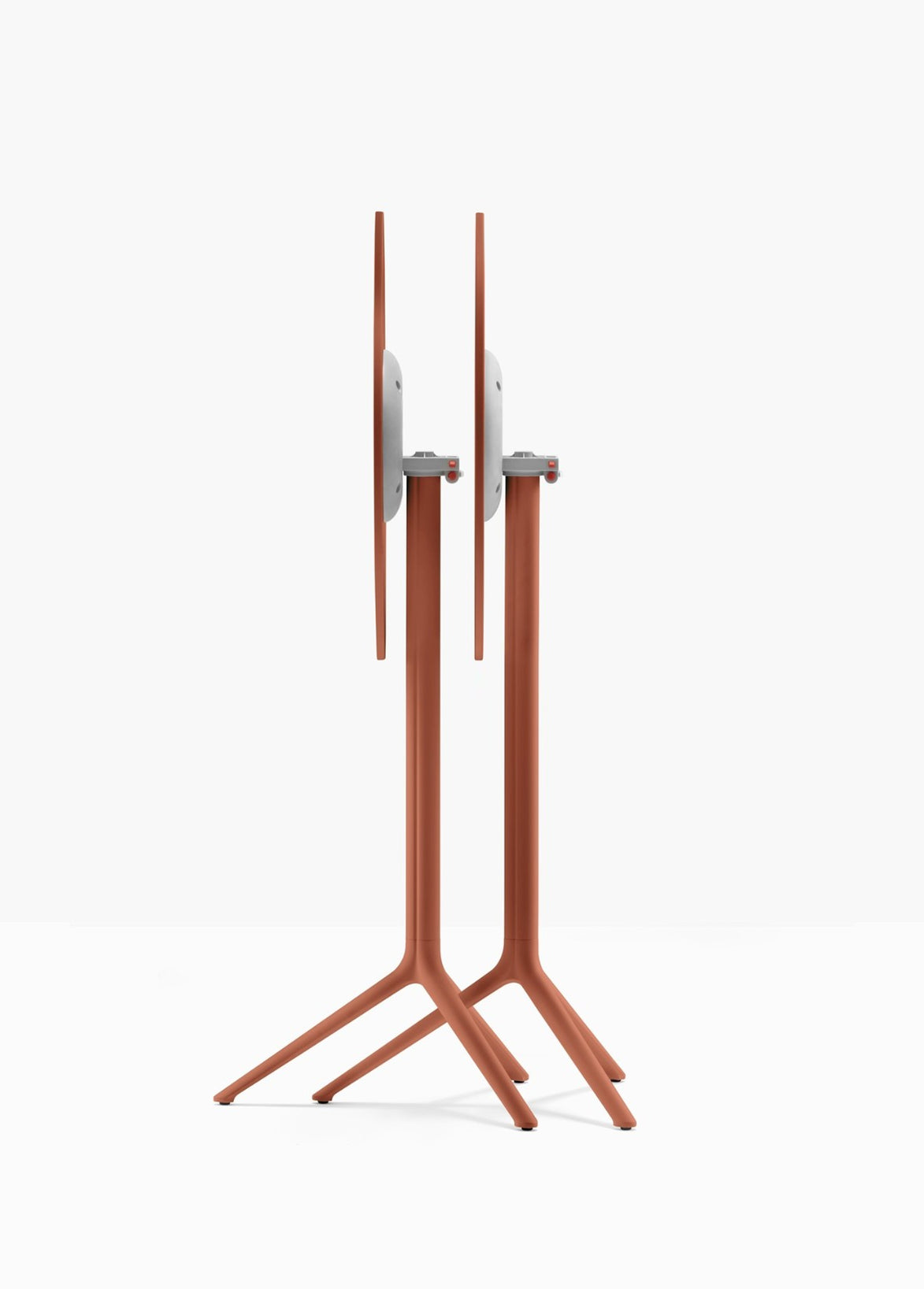 Piètement de bar Elliot rabattable 5474T Pedrali replié — coloris Terracotta foncé TE200