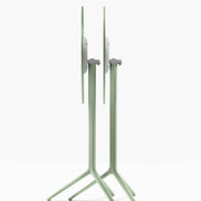 Piètement de bar Elliot rabattable 5474T Pedrali replié — coloris Vert sauge VE100