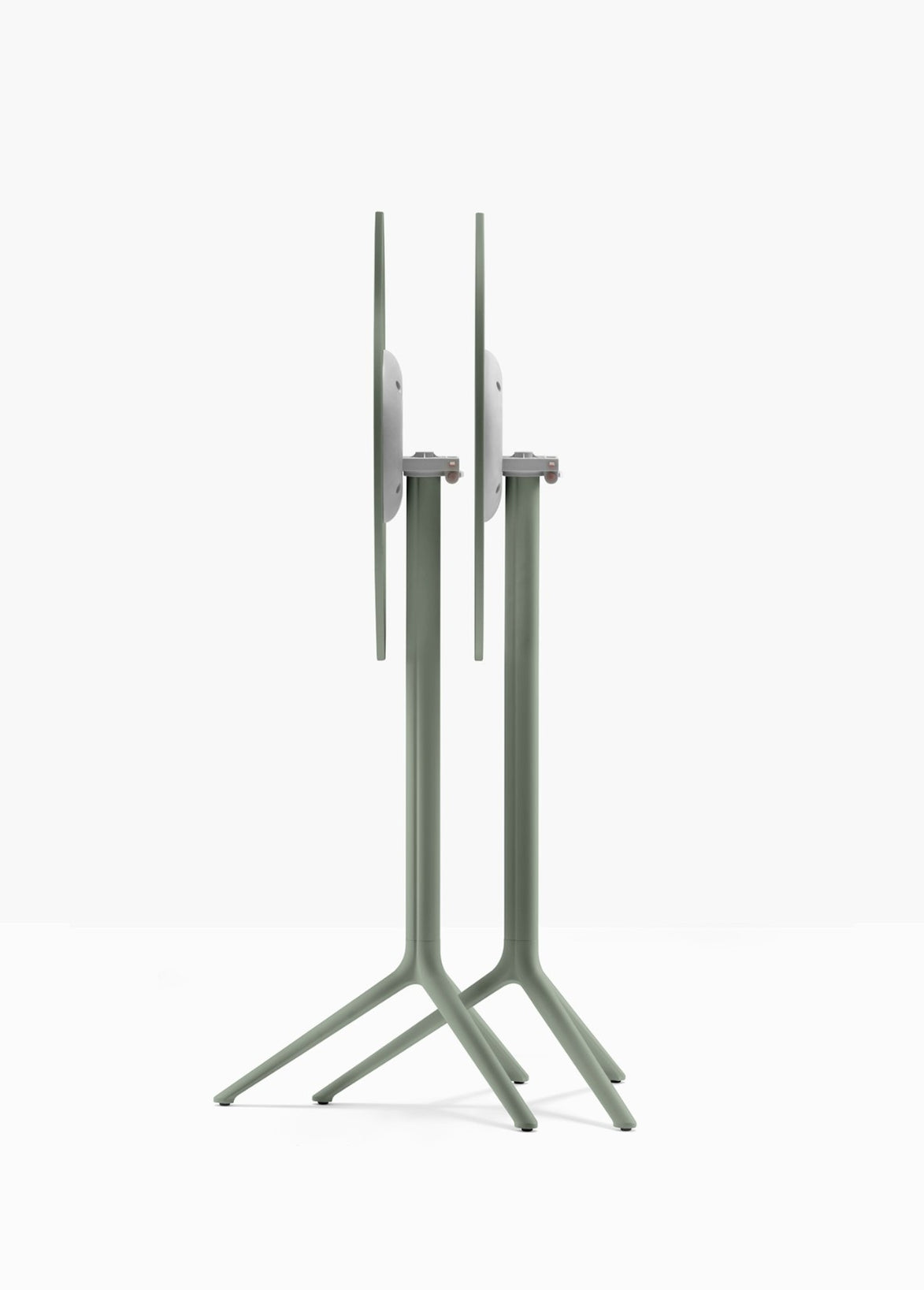 Piètement de bar Elliot rabattable 5474T Pedrali replié — coloris Vert forêt VE300
