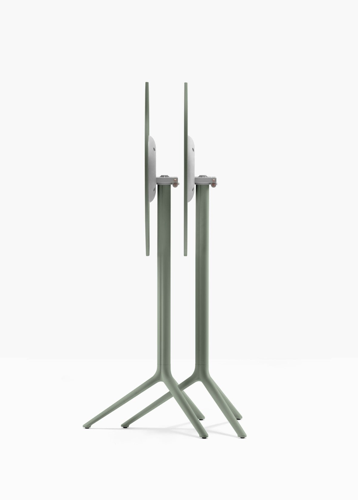 Piètement de bar Elliot rabattable 5474T Pedrali replié — coloris Vert forêt VE300