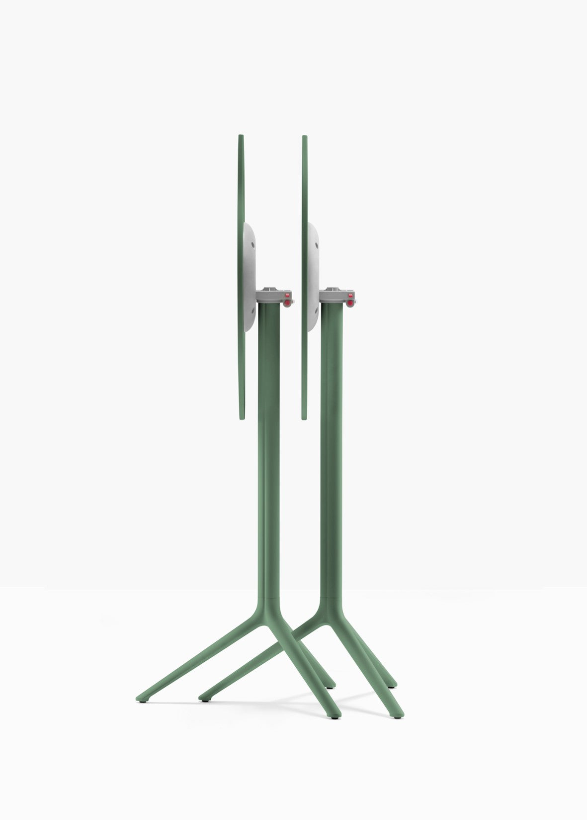 Piètement de bar Elliot rabattable 5474T Pedrali replié — coloris Vert d'eau VE600