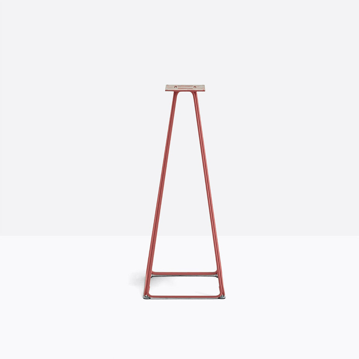 Piètement de bar Lunar Pedrali — coloris Rouge foncé RO200