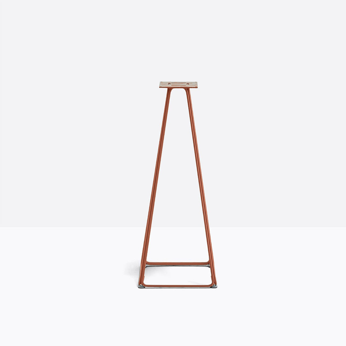 Piètement de bar Lunar Pedrali — coloris Terracotta foncé TE200