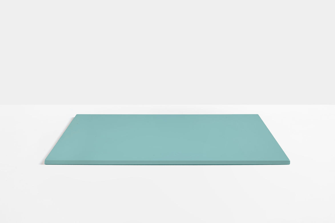 Plateau de table carré en acier Pedrali — coloris Bleu ciel AZ100E
