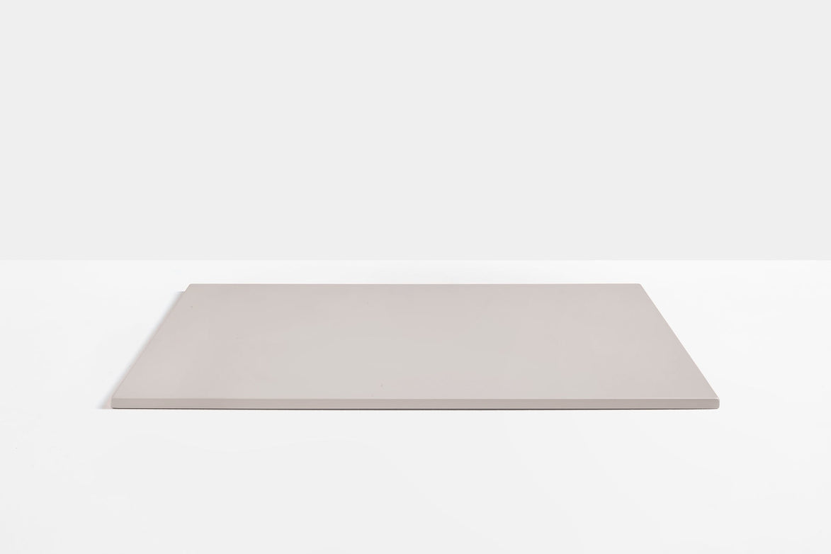 Plateau de table carré en acier Pedrali — coloris Beige BE100E