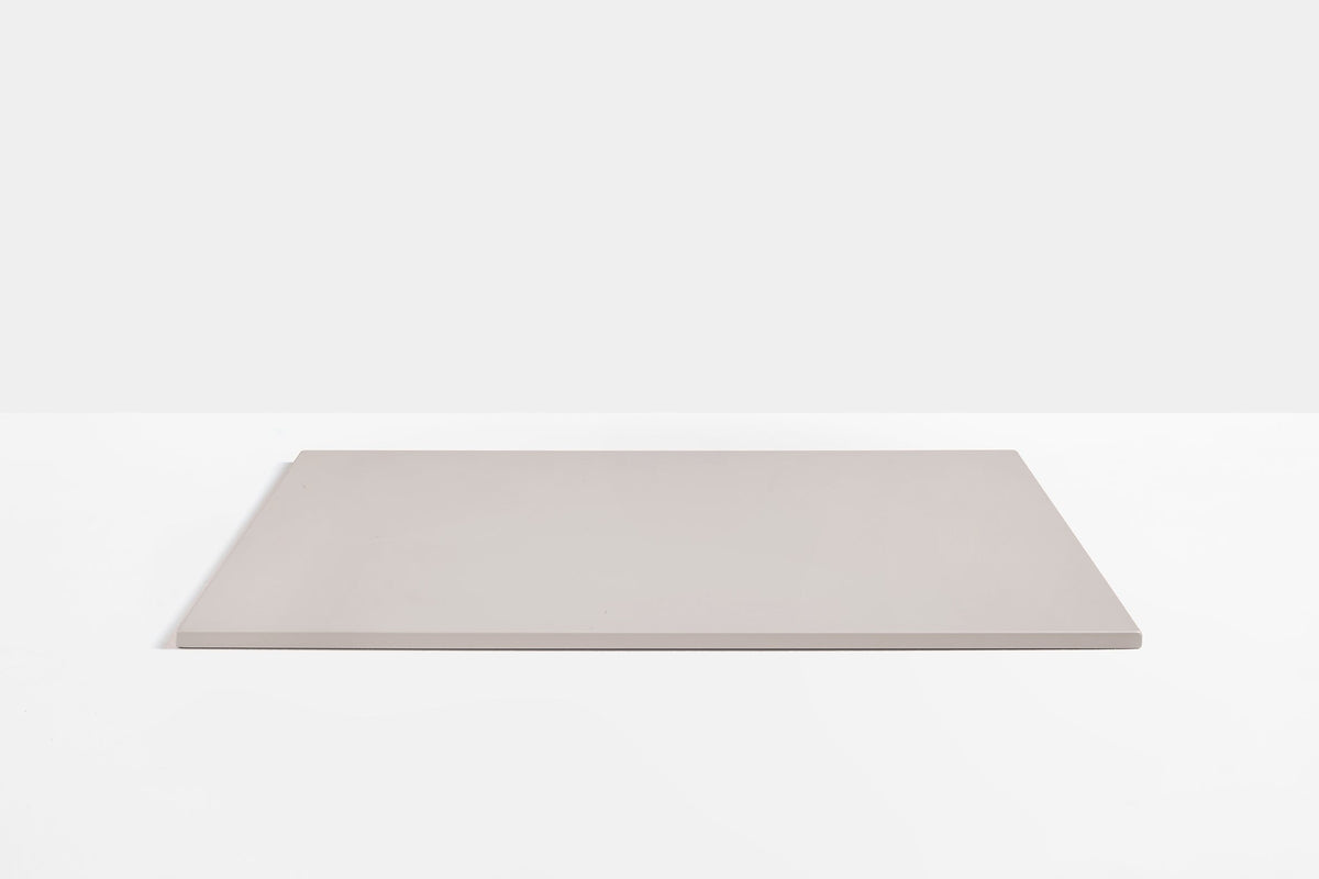 Plateau de table carré en acier Pedrali — coloris Beige BE100E