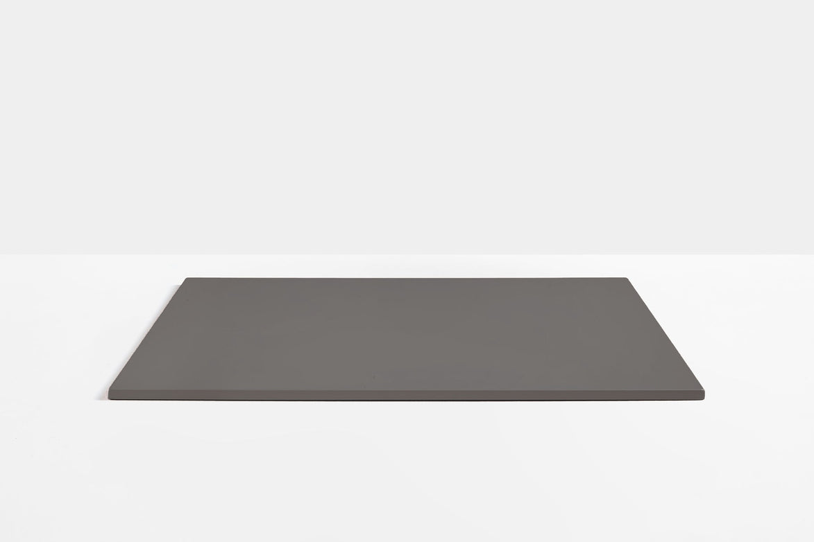 Plateau de table carré en acier Pedrali — coloris Gris anthracite GAE
