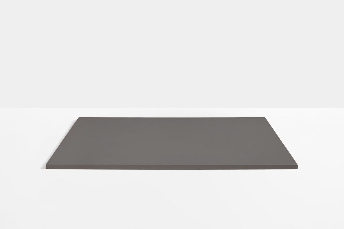 Plateau de table carré en acier Pedrali — coloris Gris anthracite GAE