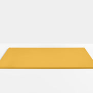 Plateau de table carré en acier Pedrali — coloris Jaune moutarde GI100E