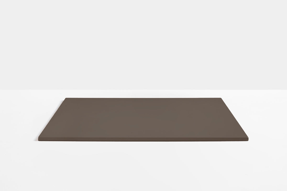 Plateau de table carré en acier Pedrali — coloris Marron MGE