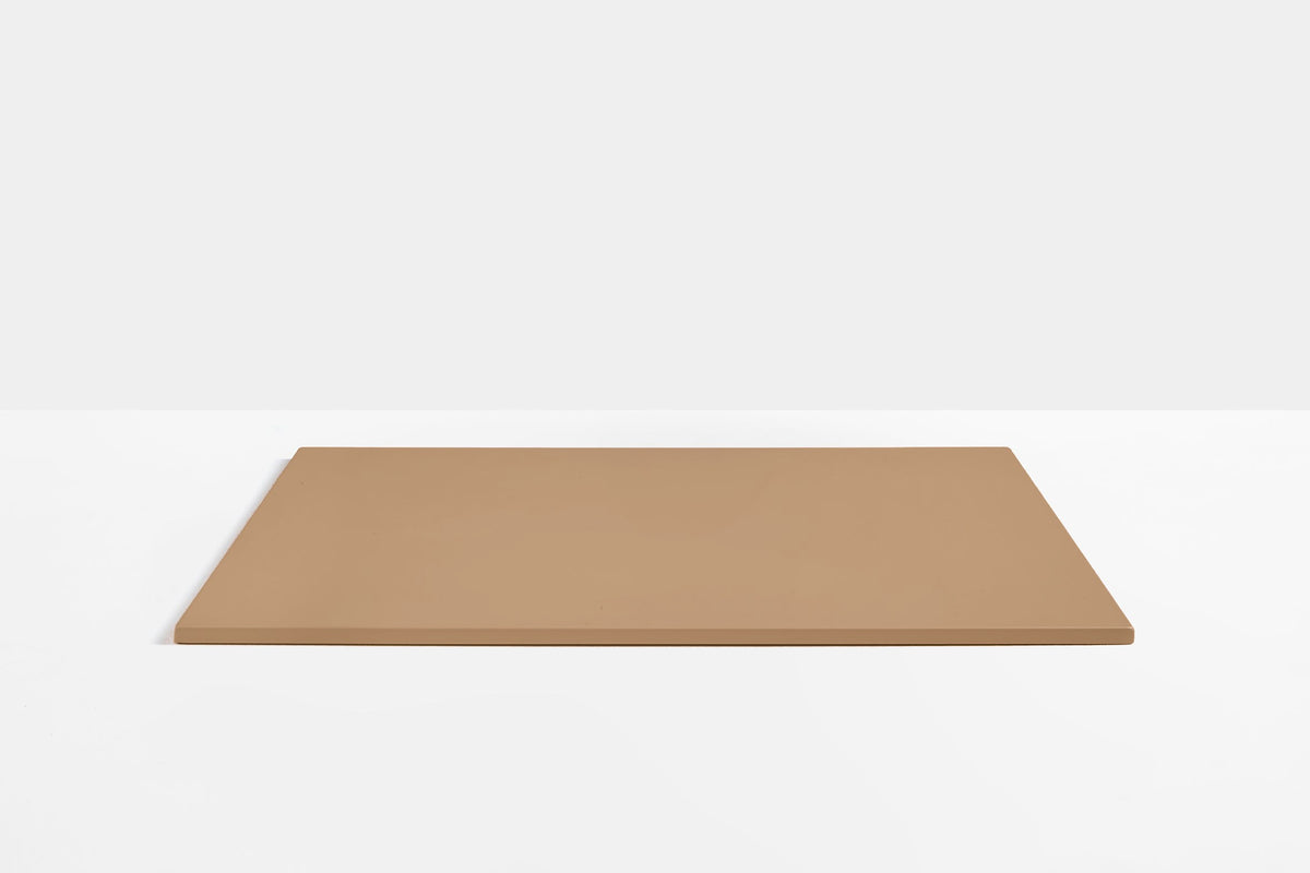 Plateau de table carré en acier Pedrali — coloris Miel MI100E