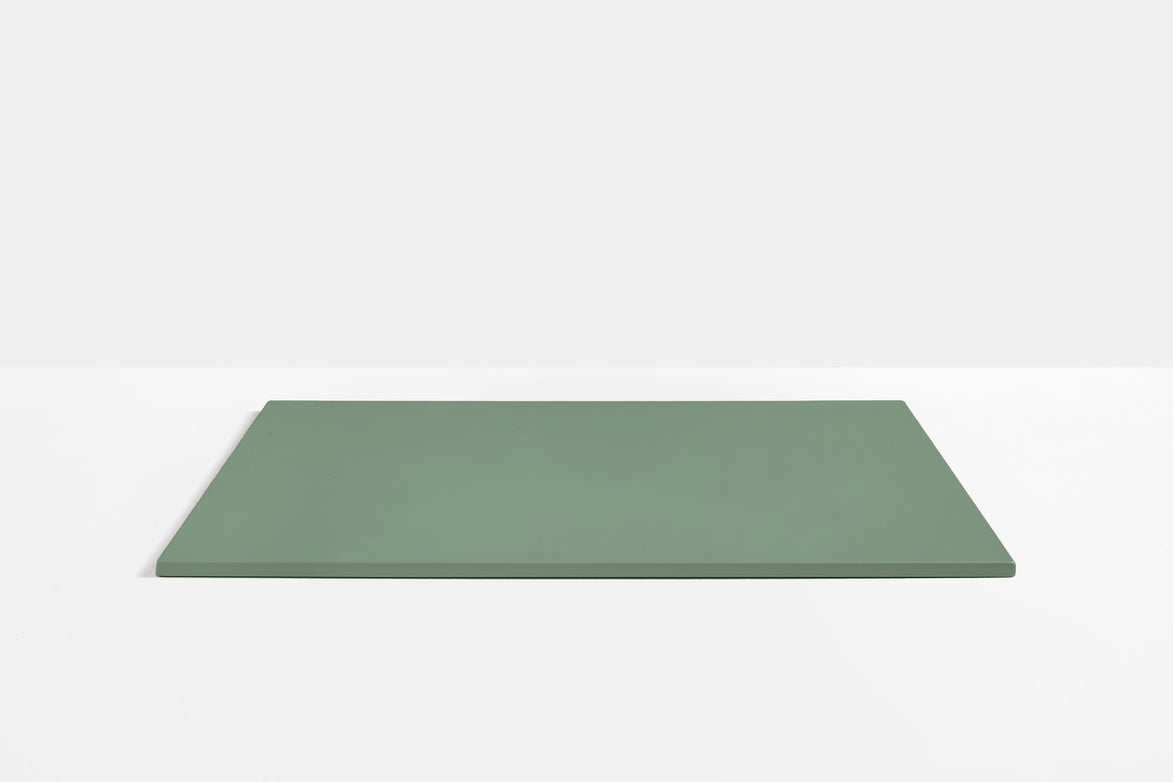 Plateau de table carré en acier Pedrali — coloris Vert d'eau VE600E