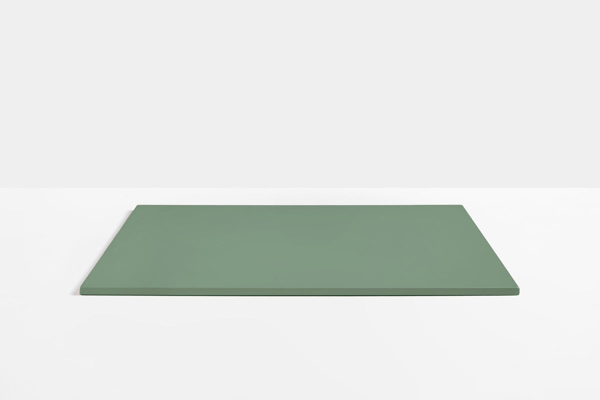 Plateau de table carré en acier Pedrali — coloris Vert d'eau VE600E