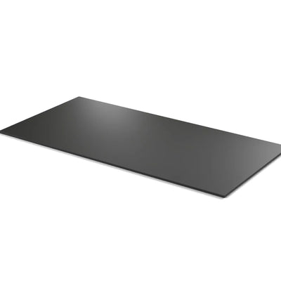 Plateau compact Mistral rectangulaire 10 mm — décor Noir, compact HPL tranche noire