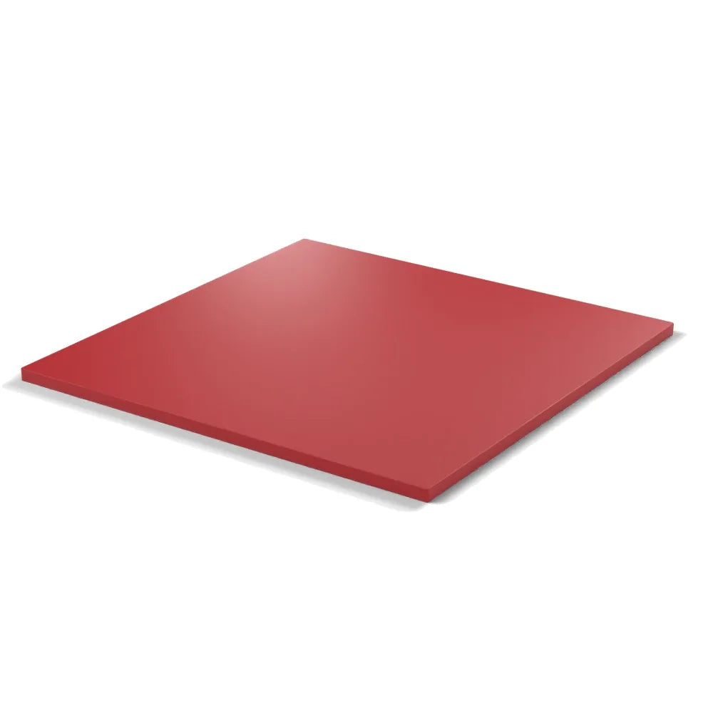 Plateau mélaminé Essentiel carré 19 mm — coloris Rouge