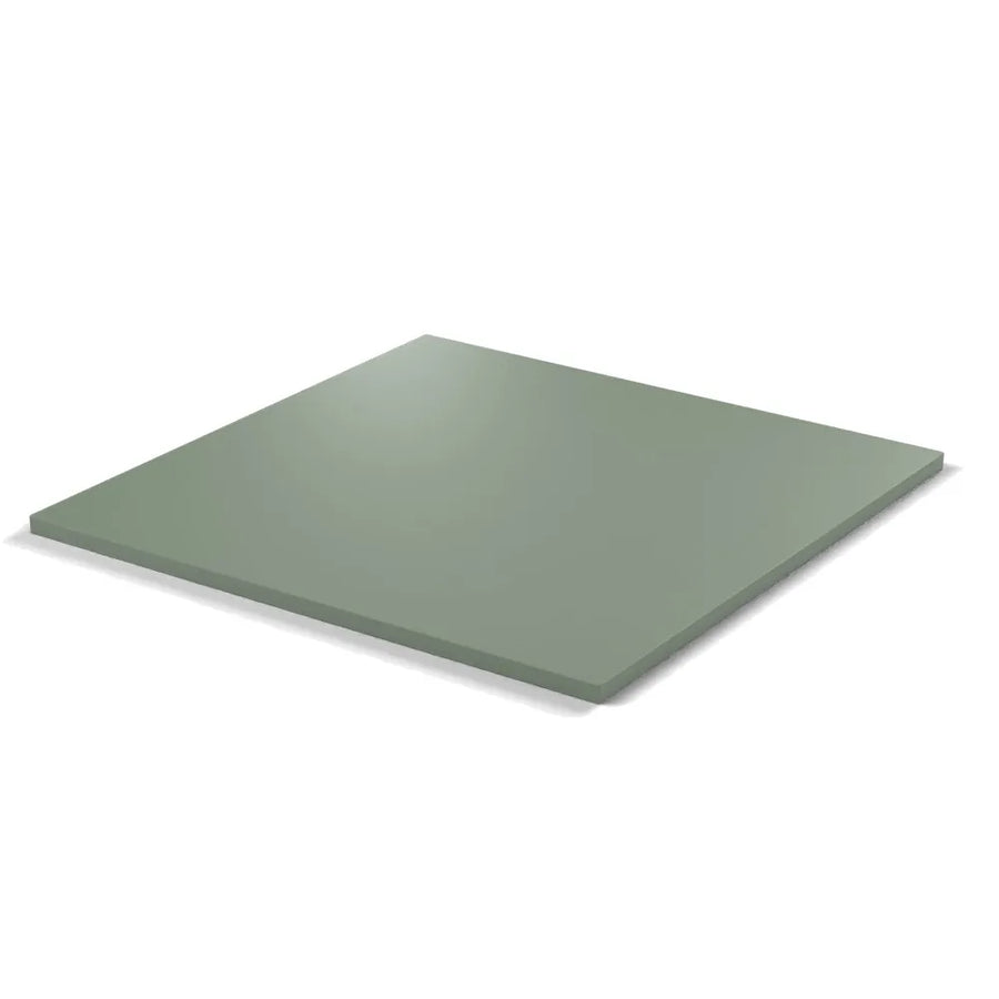 Plateau mélaminé Essentiel carré 19 mm — coloris Vert Eucalyptus