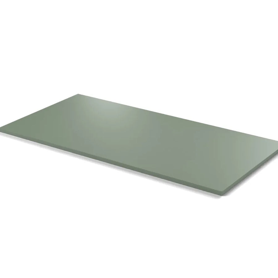 Plateau mélaminé Essentiel rectangulaire 19 mm — coloris Vert Eucalyptus
