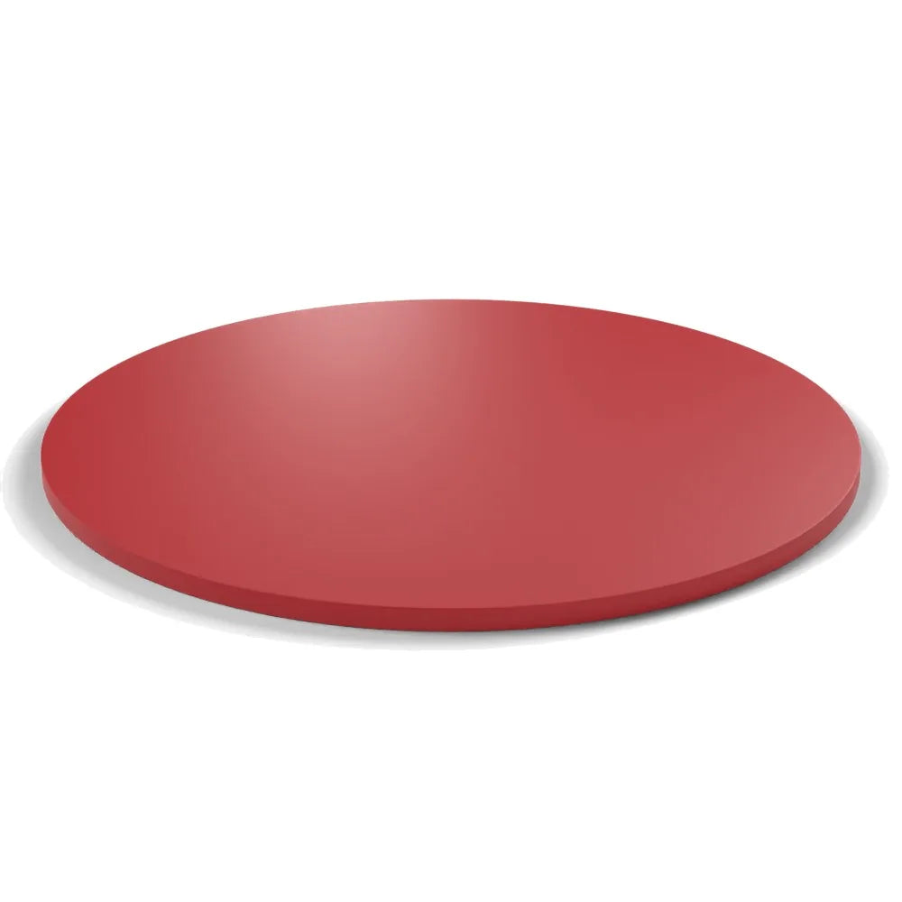 Plateau mélaminé Essentiel rond 19 mm — coloris Rouge