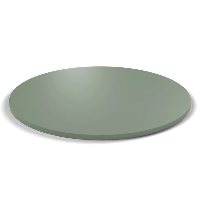 Plateau mélaminé Essentiel rond 19 mm — coloris Vert Eucalyptus