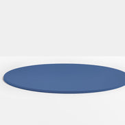 Plateau de table rond en acier Pedrali — coloris Bleu BL300E