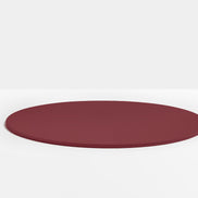 Plateau de table rond en acier Pedrali — coloris Bordeaux RO300E