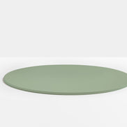 Plateau de table rond en acier Pedrali — coloris Vert sauge VE100E