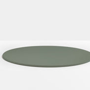 Plateau de table rond en acier Pedrali — coloris Vert forêt VE300E