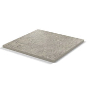Plateau stratifié Atelier carré 28 mm — décor Béton Griffé, chant ton sur ton