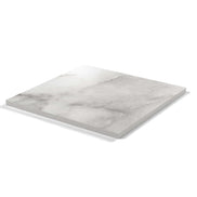 Plateau stratifié Atelier carré 28 mm — décor Marbre Veneto, chant ton sur ton