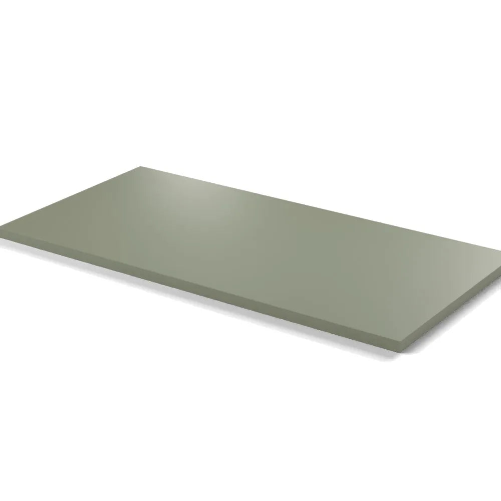 Plateau stratifié Atelier rectangulaire 28 mm — décor Agave, chant ton sur ton
