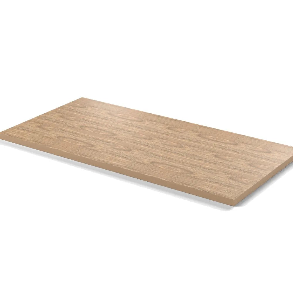 Plateau stratifié Atelier rectangulaire 28 mm — décor Chêne Vendôme, chant ton sur ton