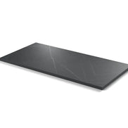 Plateau stratifié Atelier rectangulaire 28 mm — décor Nero Grafite, chant ton sur ton