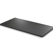 Plateau stratifié Atelier rectangulaire 28 mm — décor Noir, chant ton sur ton