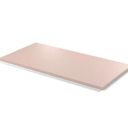 Plateau stratifié Atelier rectangulaire 28 mm — décor Rose Givré, chant ton sur ton
