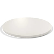 Plateau stratifié Atelier rond 28 mm — décor Bianco Ghiaccio, chant ton sur ton