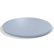Plateau stratifié Atelier rond 28 mm — décor Bleu Oslo, chant ton sur ton