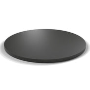Plateau stratifié Atelier rond 28 mm — décor Noir, chant ton sur ton