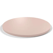 Plateau stratifié Atelier rond 28 mm — décor Rose Givré, chant ton sur ton