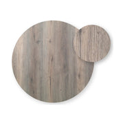 Plateau stratifié rond Nardi – coloris Bois vieilli