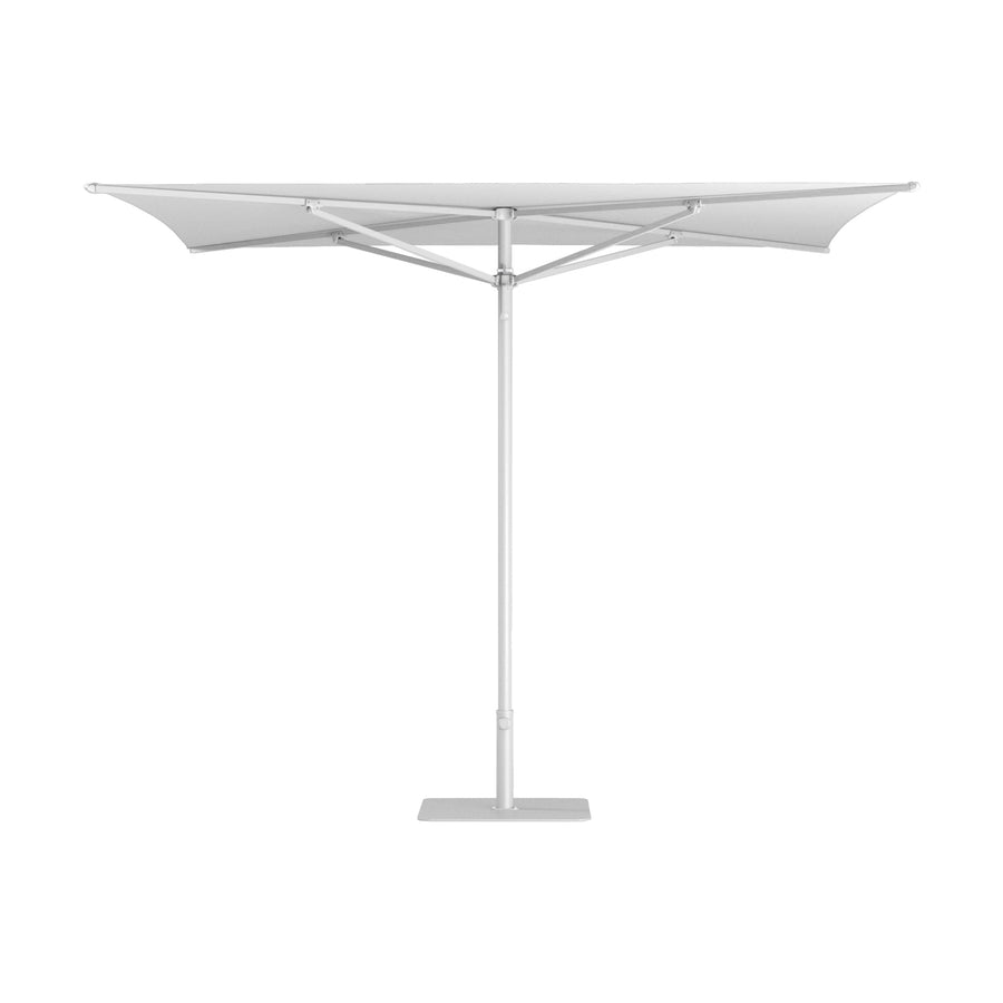 Parasol Platto 250 x 250 cm Ezpeleta, structure blanche