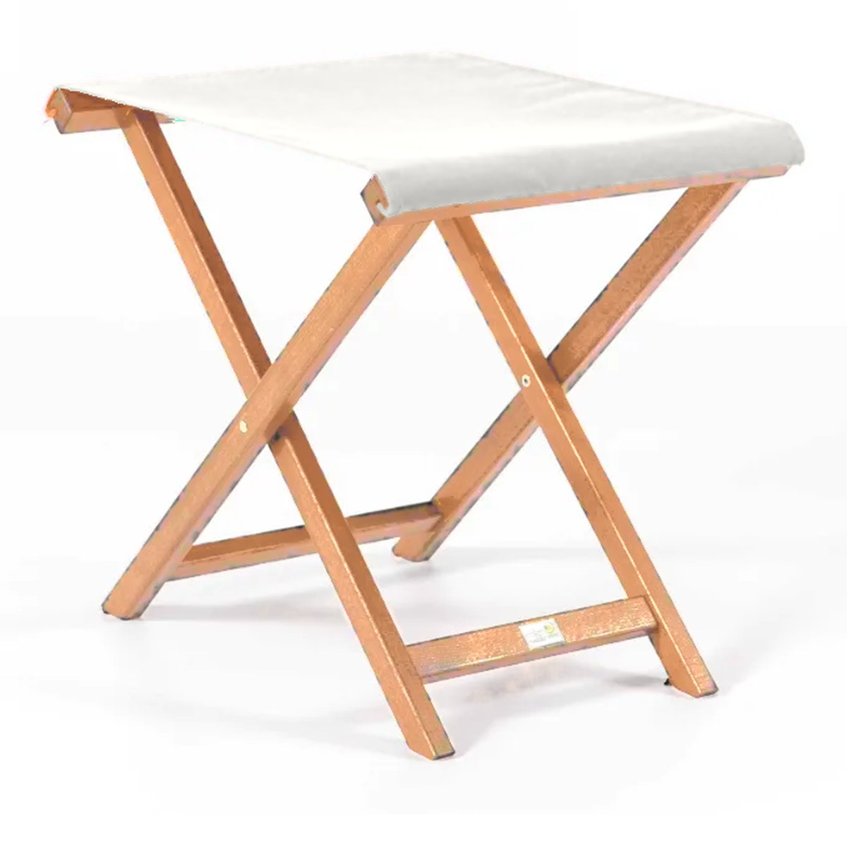 Repose-pieds Biarritz — huile de lin, toile Blanc 001