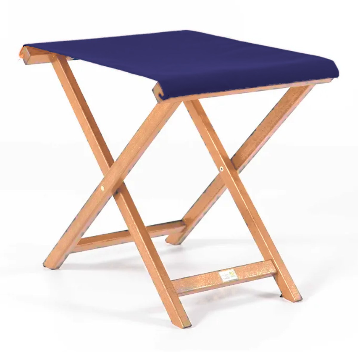 Repose-pieds Biarritz — huile de lin, toile Bleu nuit 063
