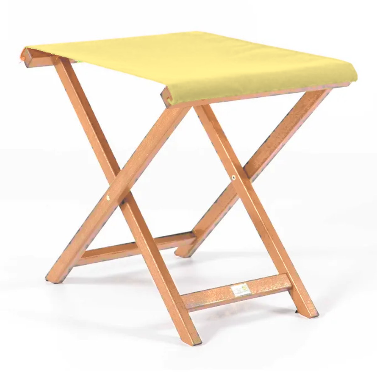 Repose-pieds Biarritz — huile de lin, toile Jaune paille 087
