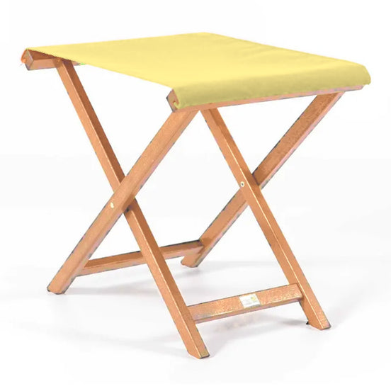 Repose-pieds Biarritz — huile de lin, toile Jaune paille 087