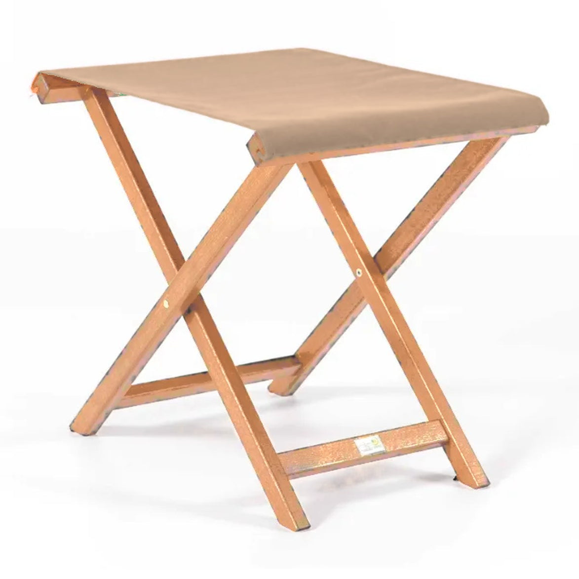Repose-pieds Biarritz — huile de lin, toile Rayé beige écru 512