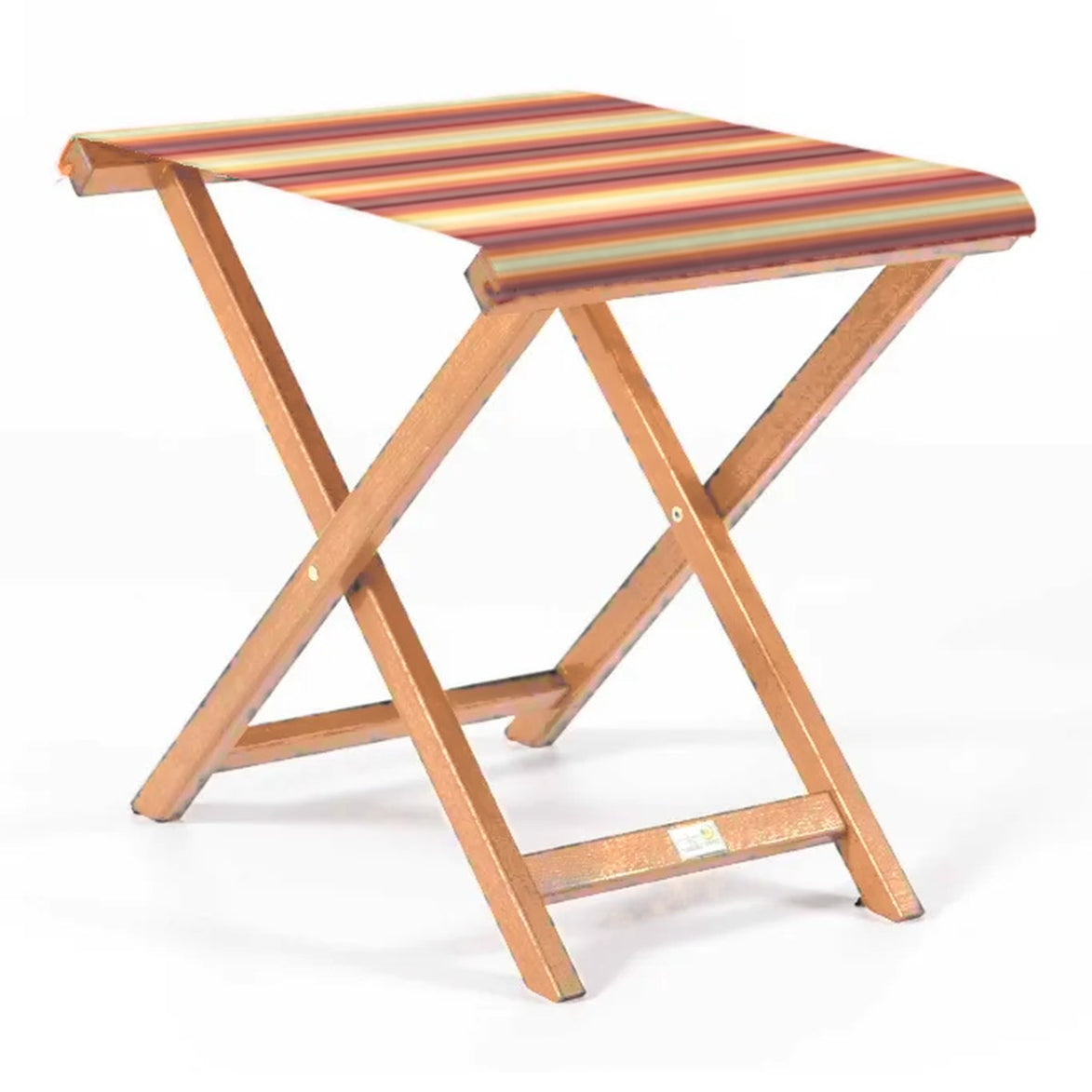 Repose-pieds Biarritz — huile de lin, toile Rayé multicolore 622