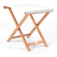 Repose-pieds Biarritz — huile de lin, toile Screen blanc